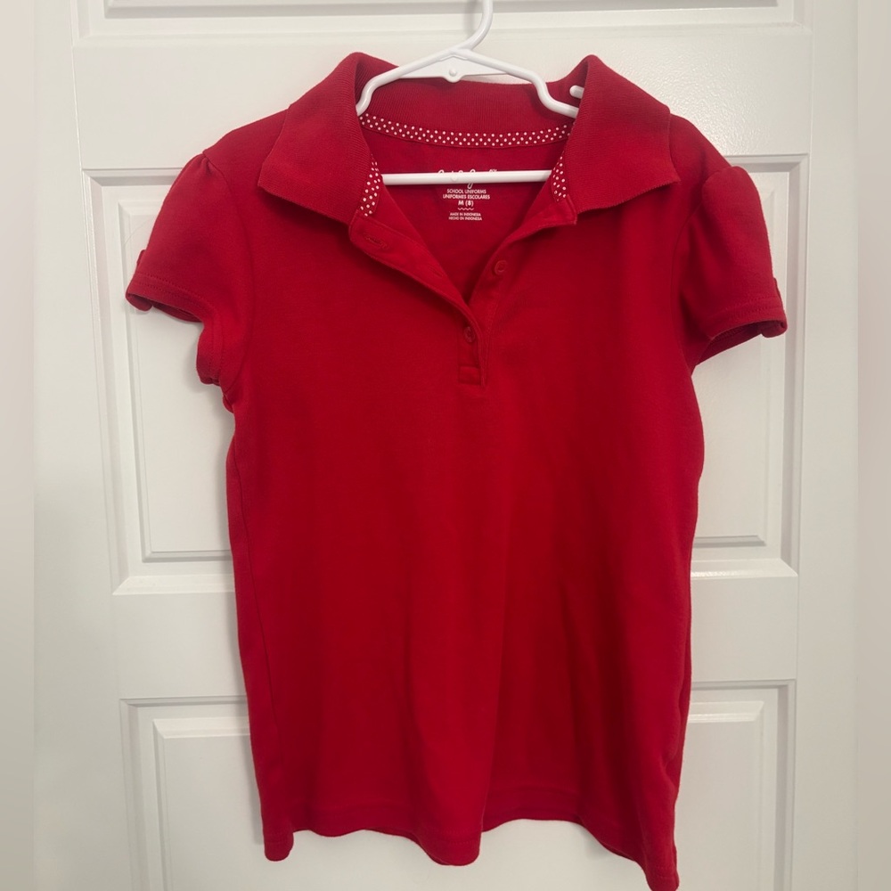 Cat & Jack Girls Red Polo Shirt